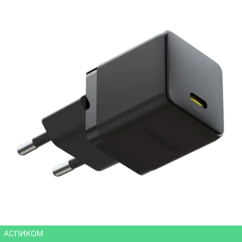 Сетевое зарядное устройство Baseus Palm 20W EU Cluster Black (P10111602113-00)