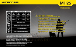 Фонарь Nitecore MH25