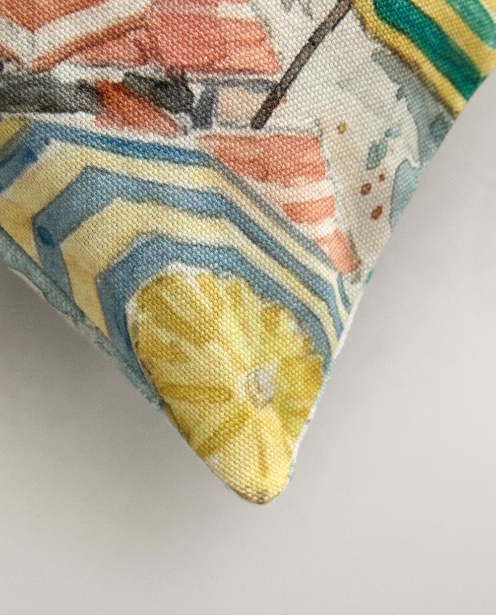 Zara Home наволочка декоративная из хлопка, синий, 45x45 см · 6398/008