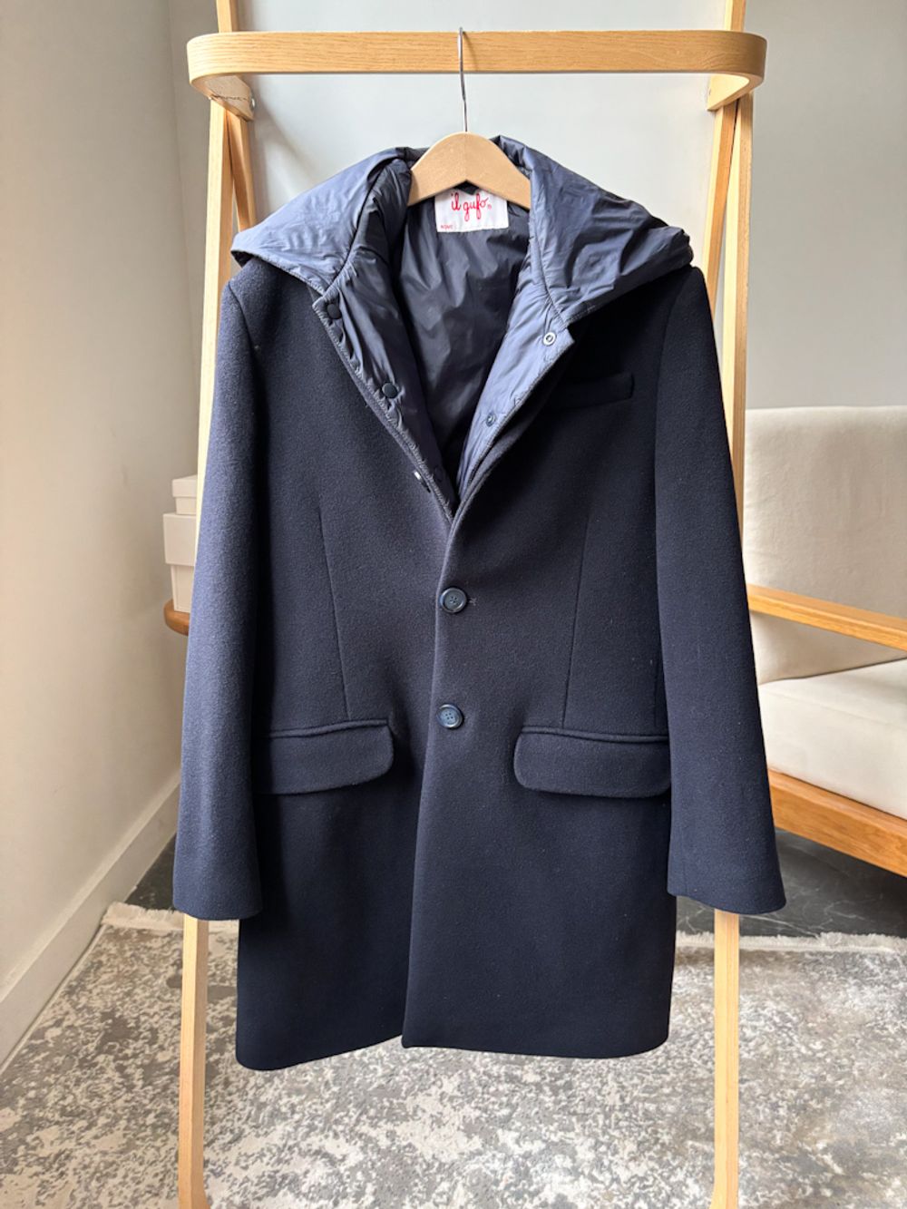 Шерстяное пальто с жилетом Il Gufo, 152