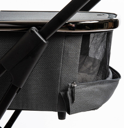 Детская коляска Peppy Tecla 2 в 1 Shadow Antrazit Chrome Edition (Графитовый)