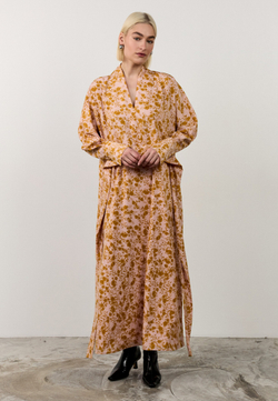 Платье макси цветок