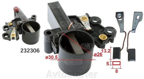 Щёточный узел генератора