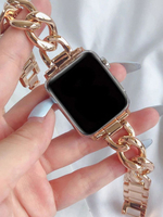 Ремешок для Apple Watch 40mm 41 mm 38mm браслет для часов мужской и женский металлический со съемными звеньями PARASMART Chain