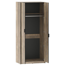 НМ 014.03 Шкаф для одежды Фолк с зеркалом Дуб Гранж песочный