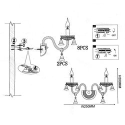 Настенный Светильник Rainbow 6 Wall L2 By Imperiumloft