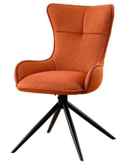 Стул HOUSE. поворотно-возвратный 180гр,, терракотовая рогожка / Черный