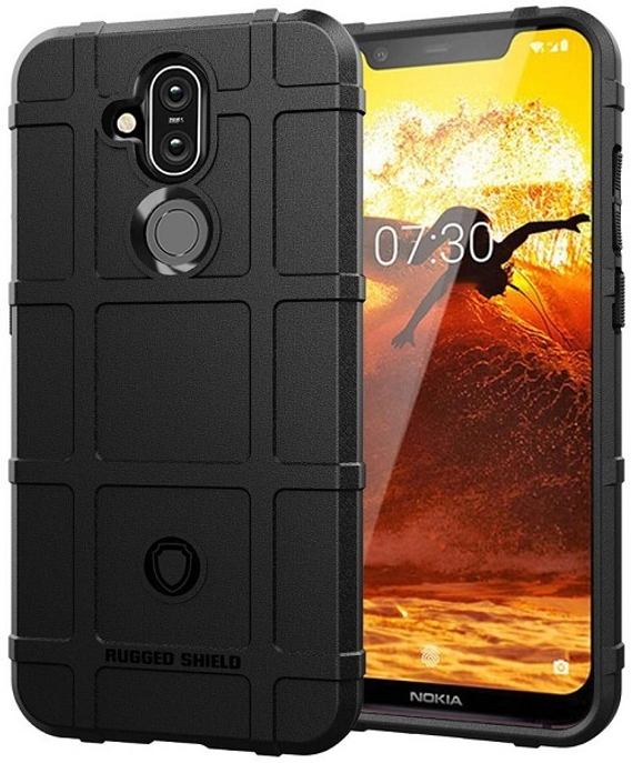 Чехол на Nokia 8.1 (X7) цвет Black (черный), серия Armor от Caseport