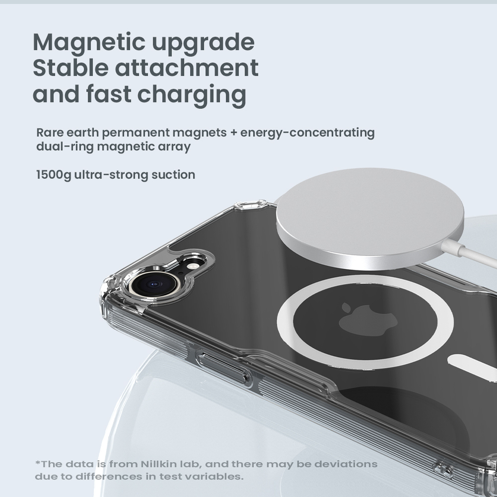 Чехол усиленный от Nillkin с поддержкой MagSafe для iPhone 16e, серия Nature TPU Pro Magnetic