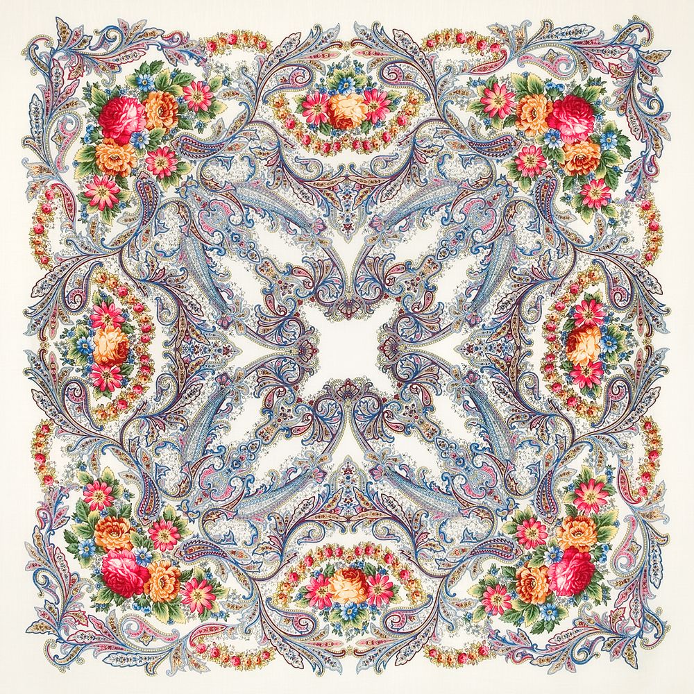 Павловопосадский платок Сон бабочки 1463-1