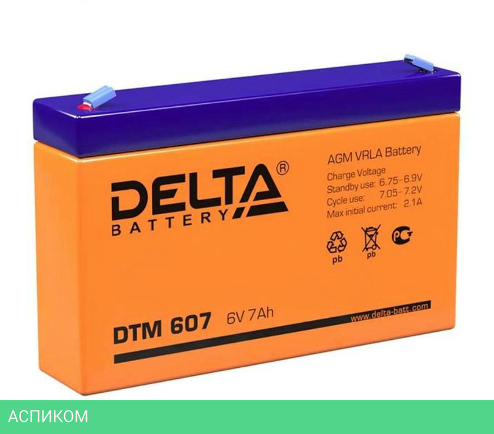 Аккумулятор для ИБП Delta DTM 607