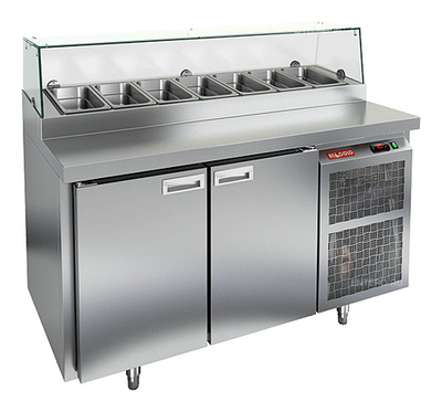 Стол для пиццы HICOLD PZ1-11/GN стекло