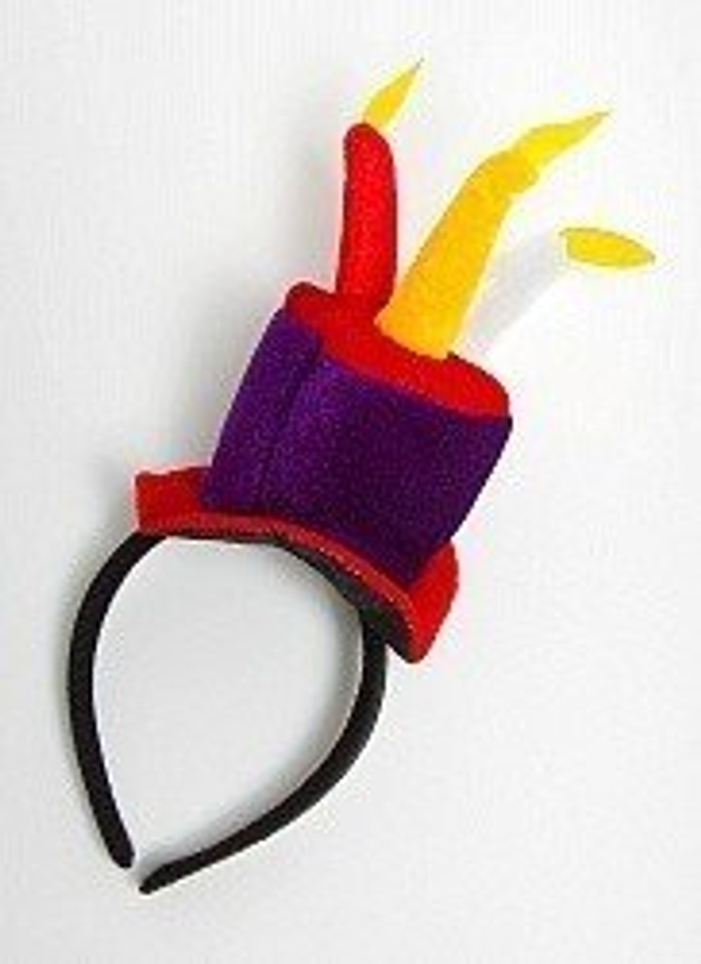 Ободок Фиолетовая шляпка со свечами