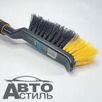 Скребок+щетка  для снега  65см  Black&Blue  мягкая ручка  ВВ1002  (44383)