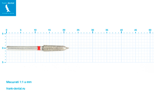 Бор алмазный Frank Dental типа FG - D.856KFS.021.F.FG