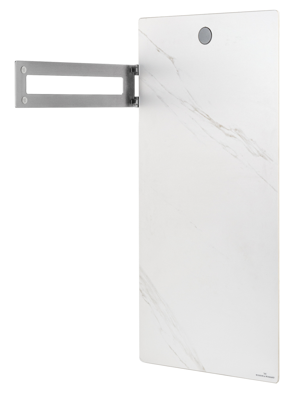 Полотенцесушитель электрический с каменной плитой Белый мрамор WONZON & WOGHAND STUTTGART, Темный графит (WW-A501-GM)