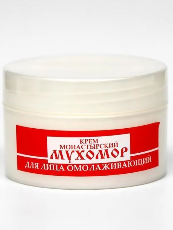 Монастырский крем для лица «Мухомор», омолаживающий