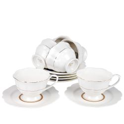 Набор чайный 12пр. "White chic" (6 персон) v=190мл (подарочная упаковка)