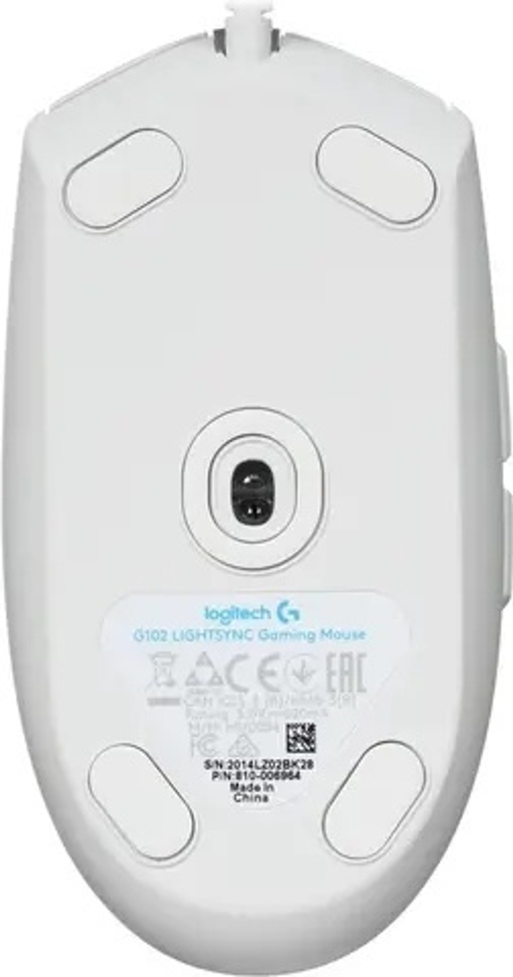 Мышь Logitech G102 Lightsync белый