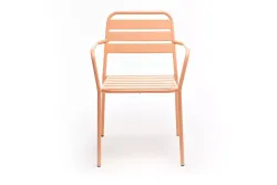 "Дионис" стул стальной, цвет светло-коралловый