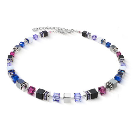 Колье Coeur de Lion Blue-Purple 3039/10-0708