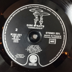 Винтажная виниловая пластинка LP Dire Straits Communique (France 1979)