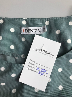 Платье Deniza с классическим горошком, визуально 52 размер