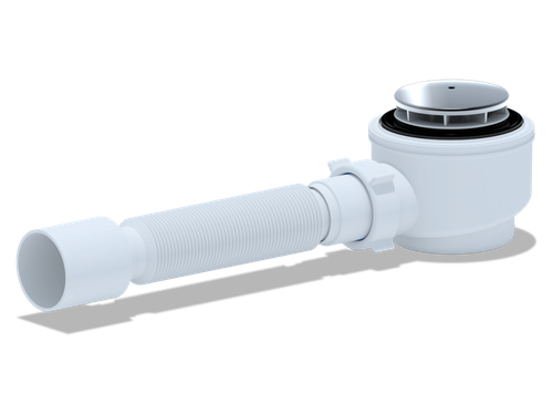 АНИ  Е415С  Сифон для поддона ХРОМ 1 1/2"*50 (8/1шт)