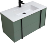 Тумба с раковиной Allen Brau Reality 90 см 1.32006.CGM олива матовый