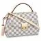 Сумка Louis Vuitton Croisette канва Damier Azur белый