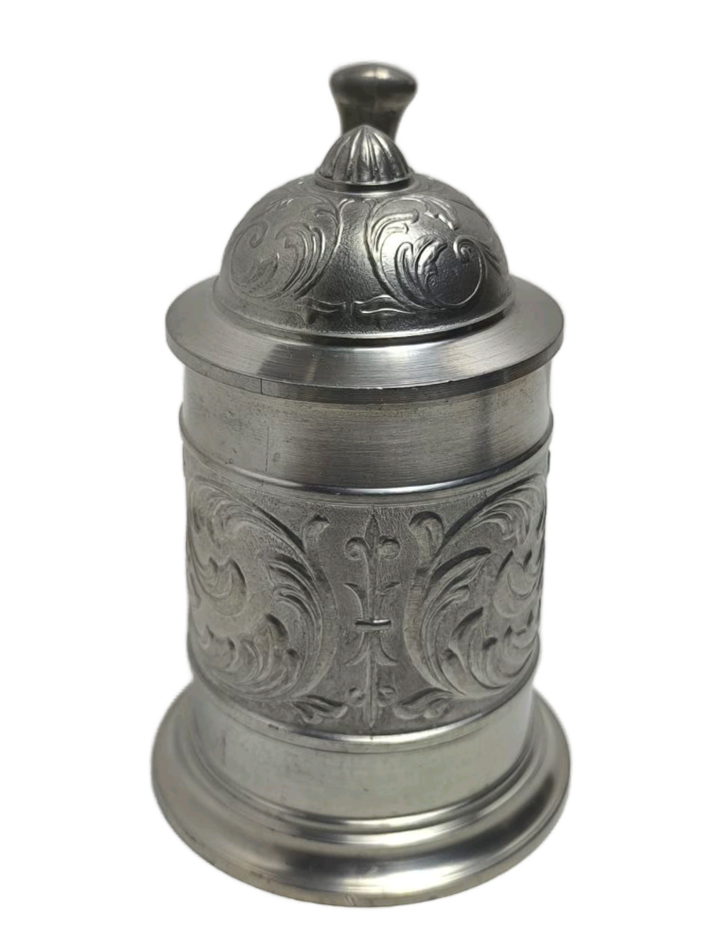 Пивная кружка с крышкой, орнаментом, Sks Zinn desing
