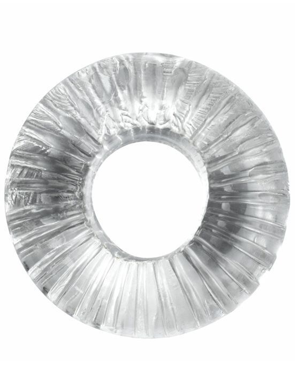 Прозрачное толстое эрекционное кольцо (Цвет: прозрачный)