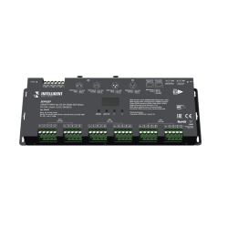 INTELLIGENT ARLIGHT Декодер SMART-PWM-124-83-SH-RDM-SUF Black (12-24V, 24x4A, XLR3, DMX512) (Arlight, IP20 Металл, 5 лет) 046483