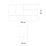 Сервант (белый) ENZA HOME LEGATO EH59460