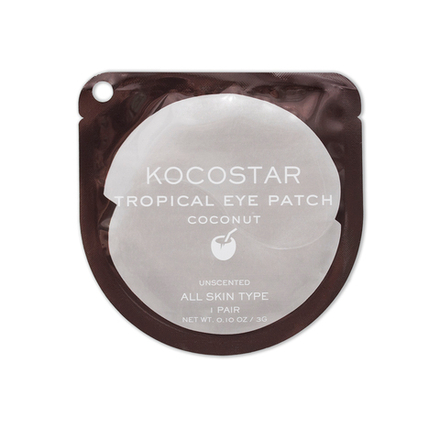 KOCOSTAR | Гидрогелевые патчи для глаз Тропические фрукты (2 патча/1 пара) (Кокос) / Tropical eye patch Coconut, (3 г)