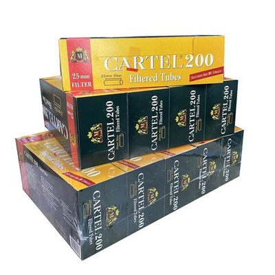 Гильзы для сигарет "Cartel" Extra Long Filter 25мм 10х200шт (Комплект)