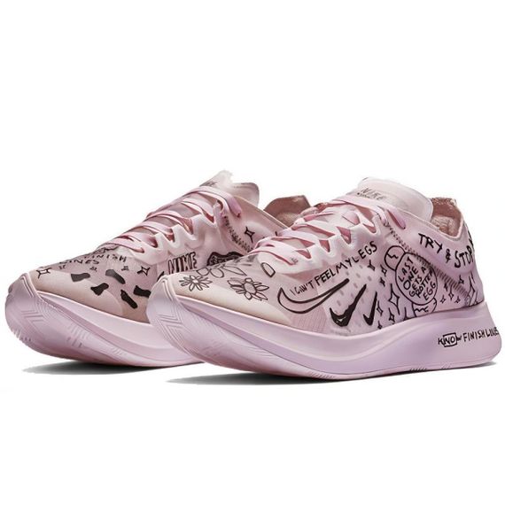 NIKE Zoom Fly SP Бежевые кроссовки Низкие Женские