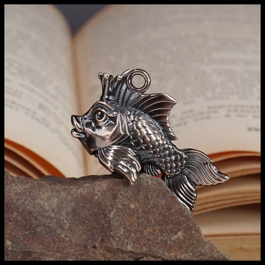 Брелок "Золотая рыбка" для ключей , бронза