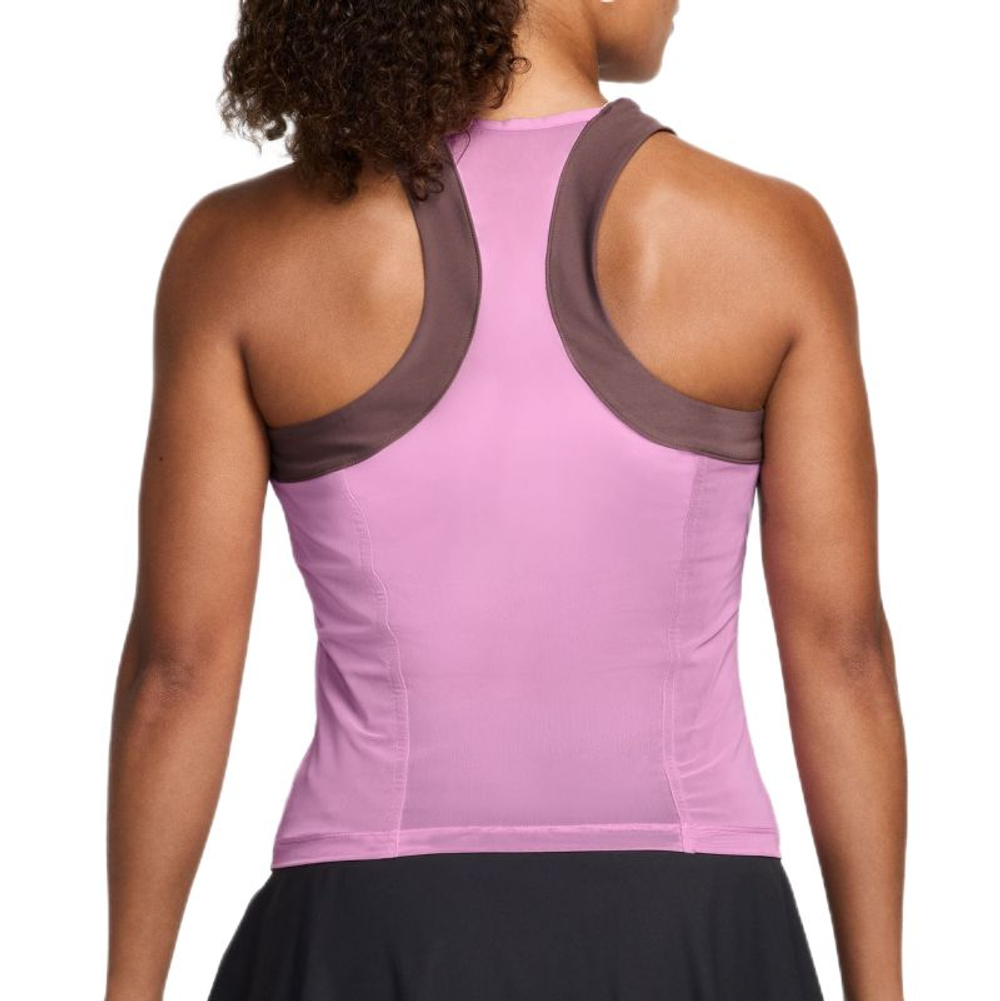 Женский топ теннисный Nike Court Paris Slam Dri-Fit Tennis - light magenta/tattoo/black
