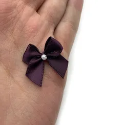 Бантик слива с бусинкой, Arta-F