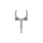 51332R5 держатель-клипса с защелкой и дюбелем 32мм. (5шт.) DKC