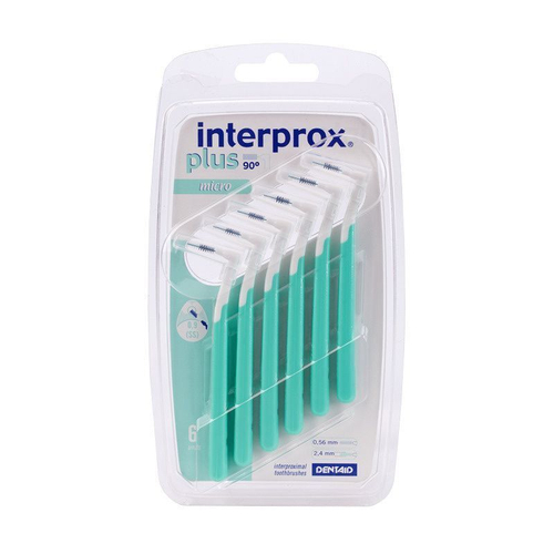 Межзубные ершики Interprox Plus Micro, зеленый 6 шт.