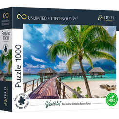 Puzzle "1000 UFT" - Paradise Beach, Bora-Bora_FSC Mix 70%