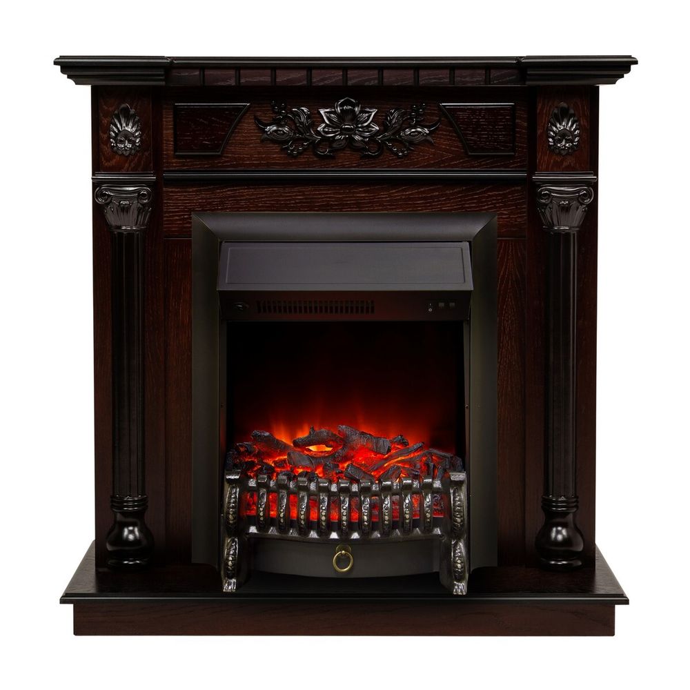 Электрокамин RealFlame Dacota AO античный дуб с очагом Fobos Lux Black