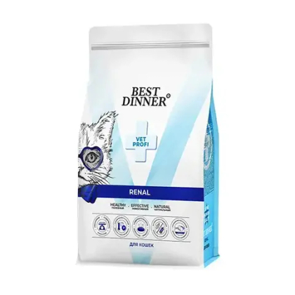 BEST DINNER (Бест Динер) Vet Profi Renal Сухой корм для кошек для поддержания функции почек, 400 г