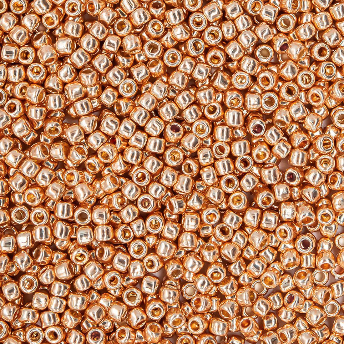 Японский бисер TOHO Round 11/0 (№PF551), непрозрачный глянцевый с металлическим блеском