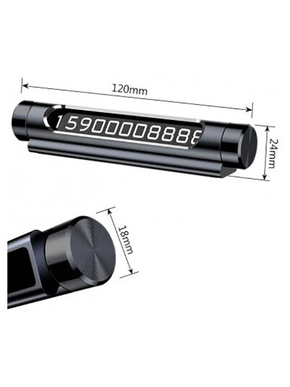 Автомобильная парковочная карта Baseus ACNUM-0S / Автовизитка / Табличка с номером телефона в машину