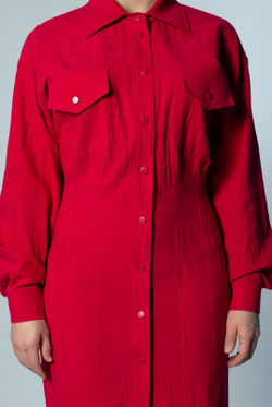 Платье женское 4284ЛП, красный #467Кр054284ЛП