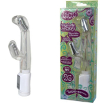 Белый вибратор Хай-Тек LUCID DREAM (Цвет: прозрачный)