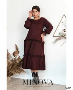 Платье 3130-В-бордо Minova